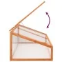 Invernadero madera de abeto naranja 110x58,5x39 cm de , Invernaderos - Ref: Foro24-362646, Precio: 94,33 €, Descuento: %