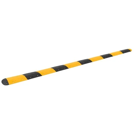 Badén de velocidad goma amarillo y negro 517x32,5x4 cm de , Señales de carretera y tráfico - Ref: Foro24-3157049, Precio: 282...