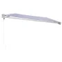 Toldo retráctil aluminio y tela azul y blanco 5x3 m by , Awnings - Ref: Foro24-3154525, Price: 601,49 €, Discount: %