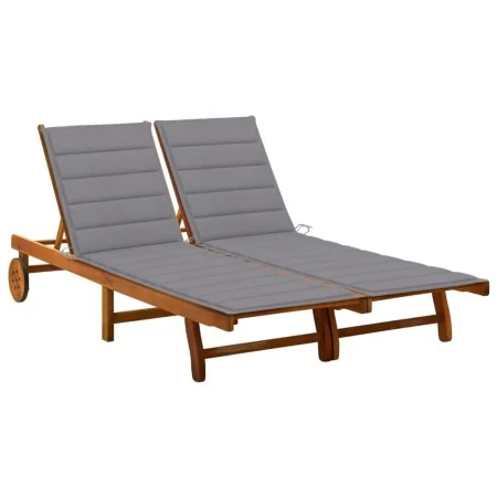 Tumbona de jardín 2 personas y cojines madera maciza de acacia von , Liegen - Ref: Foro24-3061375, Preis: 401,88 €, Rabatt: %