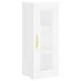 Aparador alto madera contrachapada blanco 34,5x34x180 cm by , Sideboards - Ref: Foro24-3199345, Price: 89,78 €, Discount: %