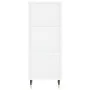 Aparador alto madera contrachapada blanco 34,5x34x180 cm by , Sideboards - Ref: Foro24-3199345, Price: 89,78 €, Discount: %