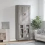 Aparador alto madera contrachapada gris sonoma 69,5x34x180 cm by , Sideboards - Ref: Foro24-3199599, Price: 151,31 €, Discoun...