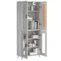 Aparador alto madera contrachapada gris sonoma 69,5x34x180 cm by , Sideboards - Ref: Foro24-3199599, Price: 151,31 €, Discoun...