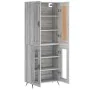 Aparador alto madera contrachapada gris sonoma 69,5x34x180 cm by , Sideboards - Ref: Foro24-3199599, Price: 151,31 €, Discoun...