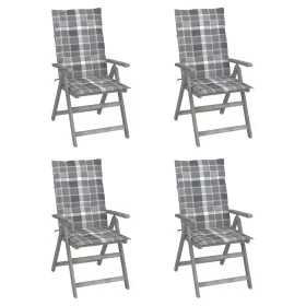 Sillas reclinables jardín y cojines 4 uds madera maciza acacia von , Gartenstühle - Ref: Foro24-3065391, Preis: 285,31 €, Rab...