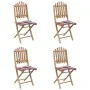 Set de comedor exterior plegable 5 piezas con cojines bambú von , Gartensets - Ref: Foro24-3063973, Preis: 264,31 €, Rabatt: %