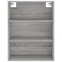 Aparador alto madera contrachapada gris sonoma 69,5x34x180 cm de , Aparadores - Ref: Foro24-3189347, Precio: 144,92 €, Descue...
