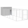 Caseta perros corral acero galvanizado gris claro 214x661x181cm de , Casetas para perros - Ref: Foro24-3189127, Precio: 589,5...
