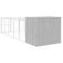 Caseta perros corral acero galvanizado gris claro 214x661x181cm de , Casetas para perros - Ref: Foro24-3189127, Precio: 589,5...
