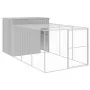 Caseta perros corral acero galvanizado gris claro 214x457x181cm by , Dog kennels - Ref: Foro24-3189138, Price: 523,34 €, Disc...