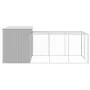 Caseta perros corral acero galvanizado gris claro 214x457x181cm by , Dog kennels - Ref: Foro24-3189138, Price: 523,34 €, Disc...