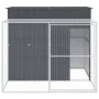 Caseta perros con corral acero galvanizado gris 214x253x181 cm by , Dog kennels - Ref: Foro24-3189131, Price: 459,42 €, Disco...