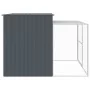 Caseta perros con corral acero galvanizado gris 214x253x181 cm by , Dog kennels - Ref: Foro24-3189131, Price: 459,42 €, Disco...