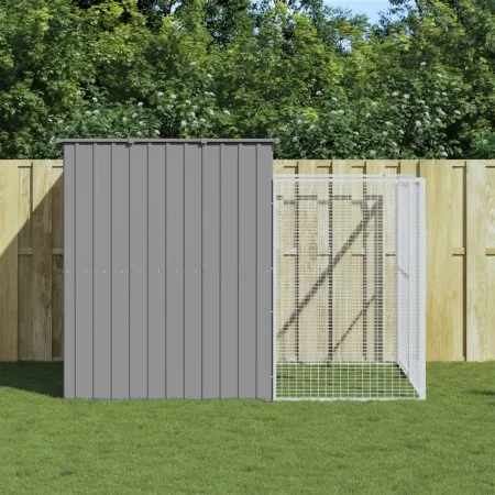 Caseta perros corral acero galvanizado gris claro 214x253x181cm von , Hundehütten - Ref: Foro24-3189125, Preis: 378,75 €, Rab...