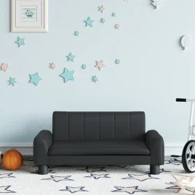 Sofá para niños de cuero sintético negro 70x45x30 cm von , Baby- und Kleinkindmöbel - Ref: Foro24-3196274, Preis: 78,43 €, Ra...