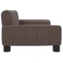Sofá para niños de cuero sintético marrón 70x45x30 cm de , Mobiliario para bebés y niños pequeños - Ref: Foro24-3196276, Prec...