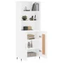 Aparador alto madera contrachapada blanco 69,5x34x180 cm de , Aparadores - Ref: Foro24-3189933, Precio: 135,05 €, Descuento: %