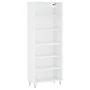 Aparador alto madera de ingeniería blanco 69,5x32,5x180 cm de , Aparadores - Ref: Foro24-3189565, Precio: 106,71 €, Descuento: %