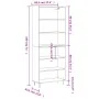 Aparador alto madera de ingeniería blanco 69,5x32,5x180 cm de , Aparadores - Ref: Foro24-3189565, Precio: 106,71 €, Descuento: %