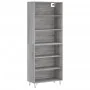 Aparador alto madera de ingeniería gris Sonoma 69,5x32,5x180 cm von , Sideboards - Ref: Foro24-3189571, Preis: 107,87 €, Raba...