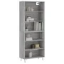 Aparador alto madera de ingeniería gris Sonoma 69,5x32,5x180 cm von , Sideboards - Ref: Foro24-3189571, Preis: 107,87 €, Raba...
