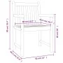 Sillas de jardín 6 uds madera maciza de acacia 56x55,5x90 cm de , Sillas de jardín - Ref: Foro24-3206273, Precio: 501,36 €, D...