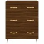 Aparador alto madera contrachapada marrón roble 69,5x34x180 cm by , Sideboards - Ref: Foro24-3189364, Price: 150,43 €, Discou...