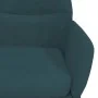 Sillón de relax con reposapiés terciopelo azul by , Armchairs - Ref: Foro24-3097494, Price: 141,56 €, Discount: %