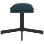 Sillón de relax con reposapiés terciopelo azul by , Armchairs - Ref: Foro24-3097494, Price: 141,56 €, Discount: %