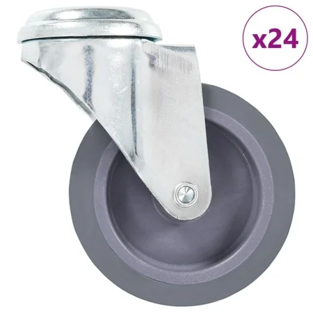 Ruedas giratorias con agujero pasador 24 unidades 75 mm de , Manipulación de materiales - Ref: Foro24-277854, Precio: 114,83 ...