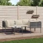 Set de muebles de jardín 5 pzas y cojines ratán sintético gris von , Gartensets - Ref: Foro24-3186683, Preis: 268,55 €, Rabat...