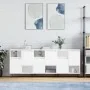 Aparadores 3 uds madera contrachapada blanco brillo by , Sideboards - Ref: Foro24-3190151, Price: 180,19 €, Discount: %