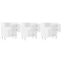 Aparadores 3 uds madera contrachapada blanco brillo by , Sideboards - Ref: Foro24-3190151, Price: 180,19 €, Discount: %