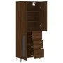 Aparador alto madera contrachapada marrón roble 69,5x34x180 cm by , Sideboards - Ref: Foro24-3195978, Price: 164,51 €, Discou...