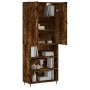 Aparador alto madera contrachapada roble ahumado 69,5x34x180 cm by , Sideboards - Ref: Foro24-3196056, Price: 128,83 €, Disco...