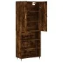 Aparador alto madera contrachapada roble ahumado 69,5x34x180 cm by , Sideboards - Ref: Foro24-3196056, Price: 128,83 €, Disco...