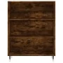 Aparador alto madera contrachapada roble ahumado 69,5x34x180 cm by , Sideboards - Ref: Foro24-3196056, Price: 128,83 €, Disco...