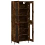 Aparador alto madera contrachapada roble ahumado 69,5x34x180 cm by , Sideboards - Ref: Foro24-3198278, Price: 164,10 €, Disco...