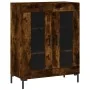 Aparador alto madera contrachapada roble ahumado 69,5x34x180 cm by , Sideboards - Ref: Foro24-3198278, Price: 164,10 €, Disco...