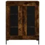 Aparador alto madera contrachapada roble ahumado 69,5x34x180 cm by , Sideboards - Ref: Foro24-3198278, Price: 164,10 €, Disco...