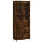 Aparador alto madera contrachapada roble ahumado 69,5x34x180 cm von , Sideboards - Ref: Foro24-3198638, Preis: 156,85 €, Raba...