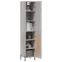 Aparador alto madera contrachapada gris Sonoma 34,5x34x180 cm by , Sideboards - Ref: Foro24-3199119, Price: 107,69 €, Discoun...