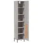 Aparador alto madera contrachapada gris Sonoma 34,5x34x180 cm by , Sideboards - Ref: Foro24-3199119, Price: 107,69 €, Discoun...