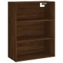 Aparador alto madera contrachapada marrón roble 69,5x34x180 cm by , Sideboards - Ref: Foro24-3190028, Price: 153,39 €, Discou...