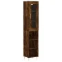 Aparador de madera contrachapada roble ahumado 34,5x34x180 cm von , Sideboards - Ref: Foro24-3199358, Preis: 88,37 €, Rabatt: %