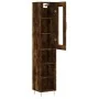 Aparador de madera contrachapada roble ahumado 34,5x34x180 cm von , Sideboards - Ref: Foro24-3199358, Preis: 88,37 €, Rabatt: %