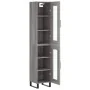 Aparador alto madera contrachapada gris Sonoma 34,5x34x180 cm de , Aparadores - Ref: Foro24-3199455, Precio: 109,72 €, Descue...