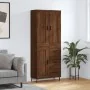 Aparador alto madera contrachapada marrón roble 69,5x34x180 cm by , Sideboards - Ref: Foro24-3200024, Price: 189,95 €, Discou...