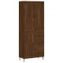 Aparador alto madera contrachapada marrón roble 69,5x34x180 cm by , Sideboards - Ref: Foro24-3200024, Price: 189,95 €, Discou...